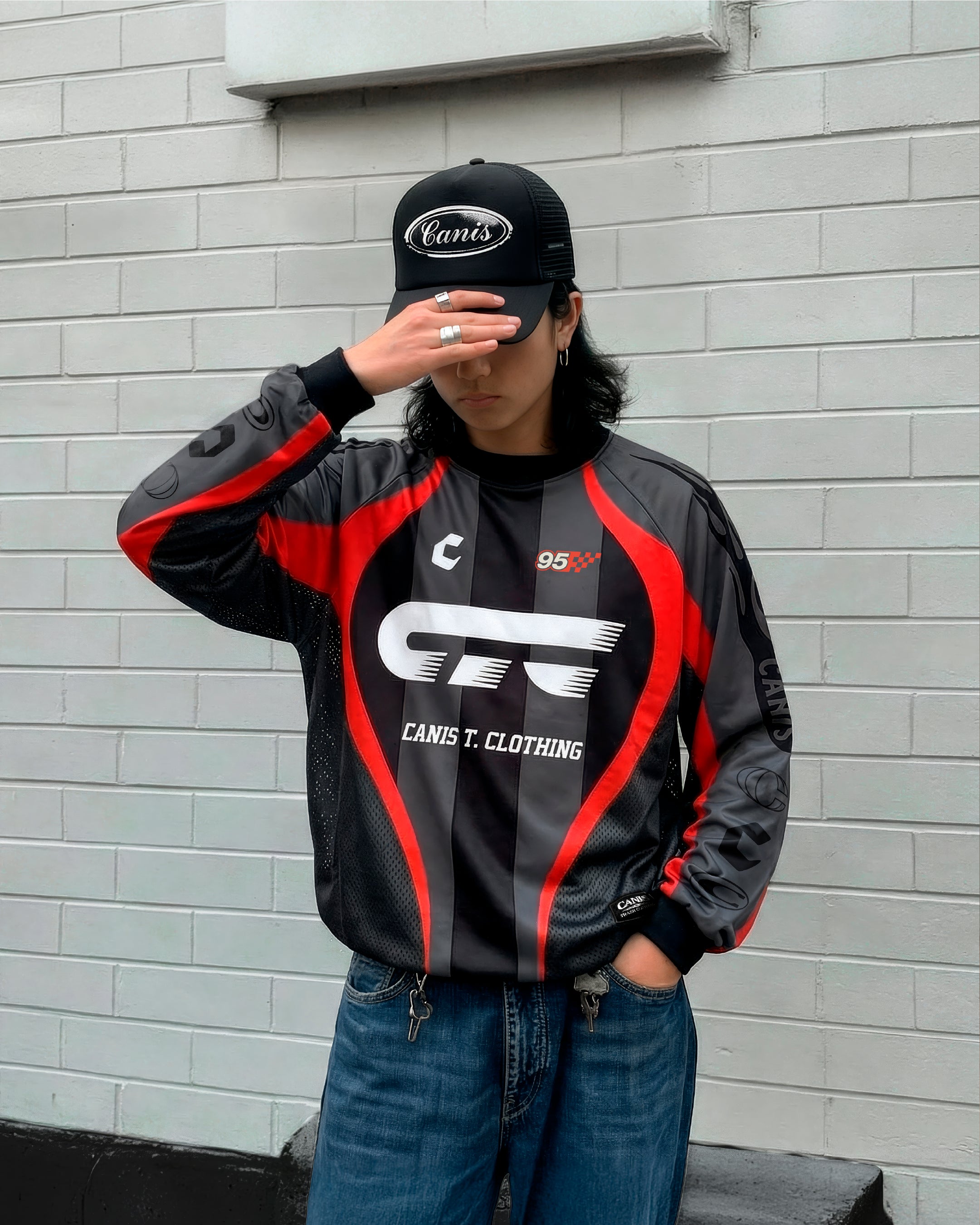 Jersey Cross | Gris/Roja