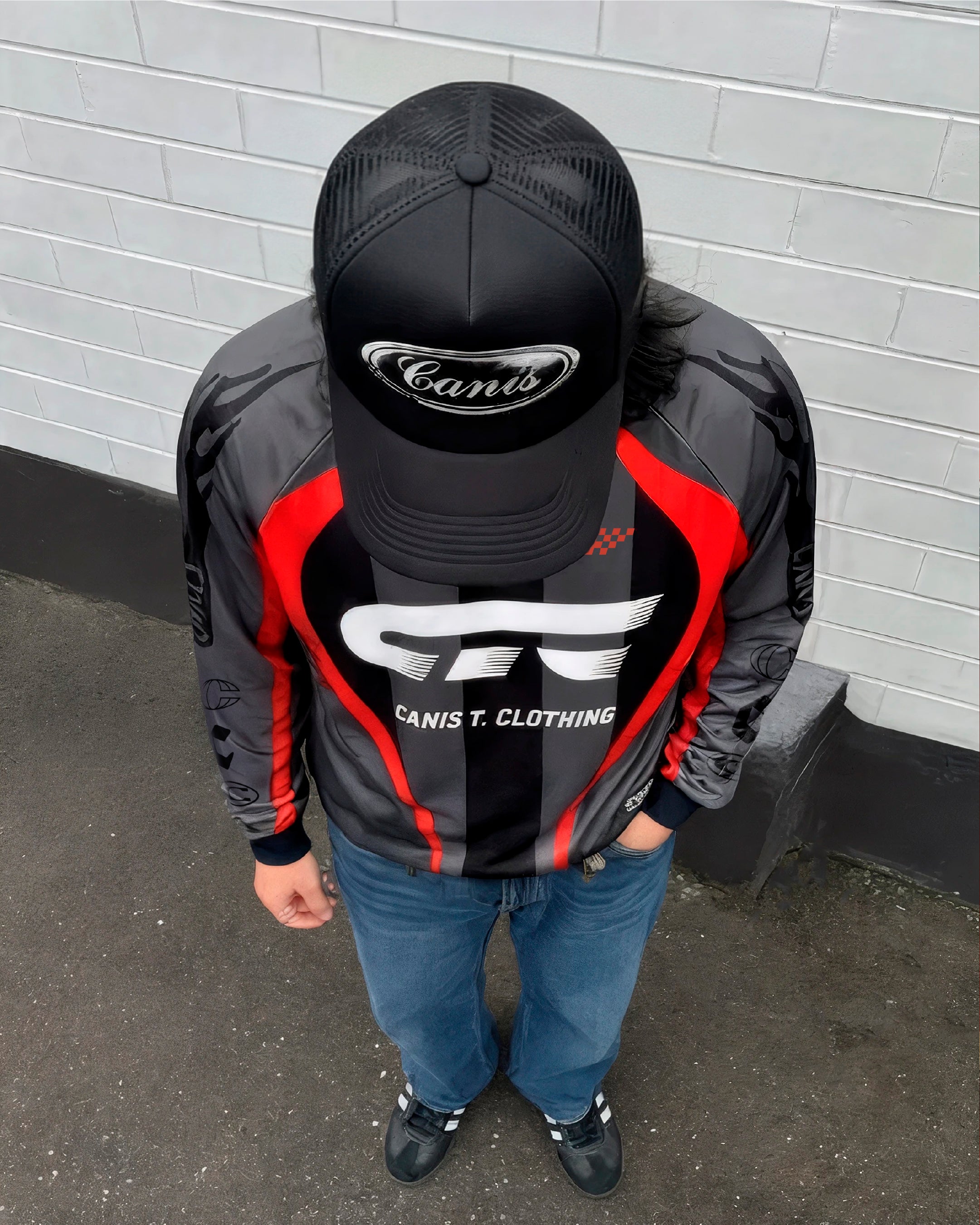 Jersey Cross | Gris/Roja