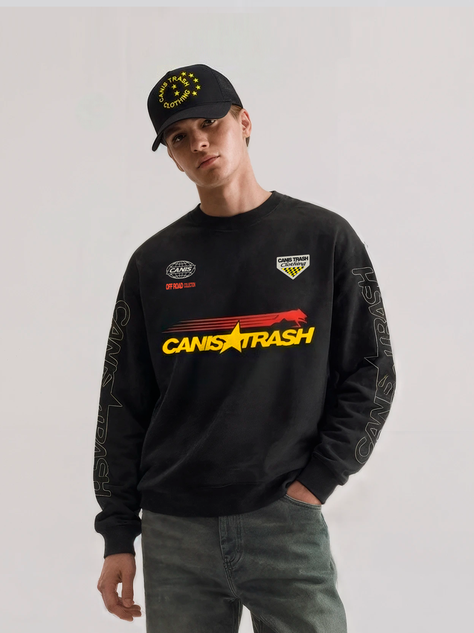 Racing Suéter + Trucker Cap